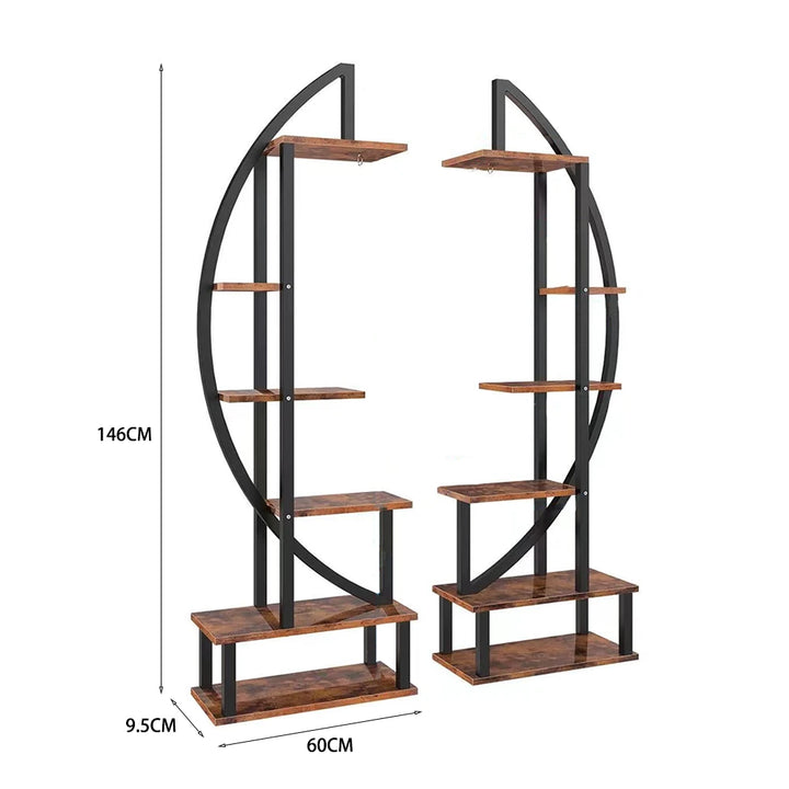 Crescent Plant Stand Set