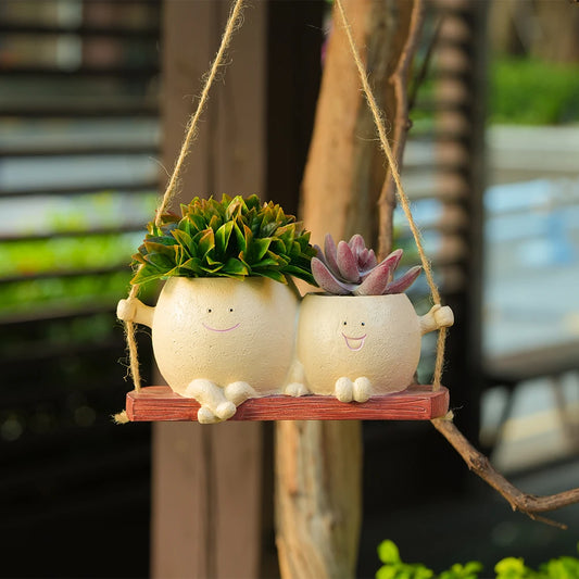 Smiley Face Hanging Planter
