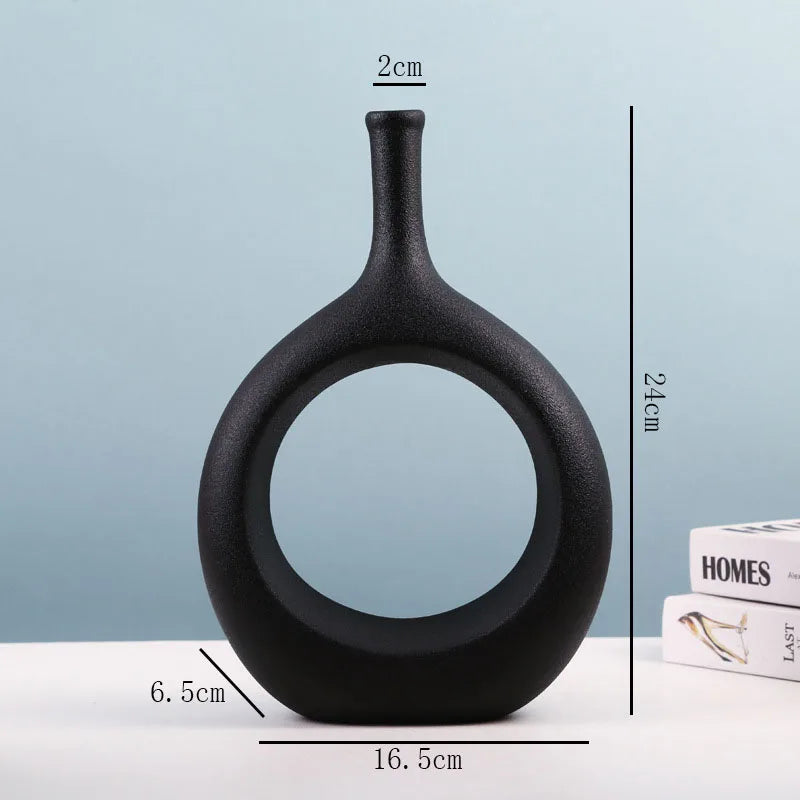 Ceramic Hollow Nordic Table Vase