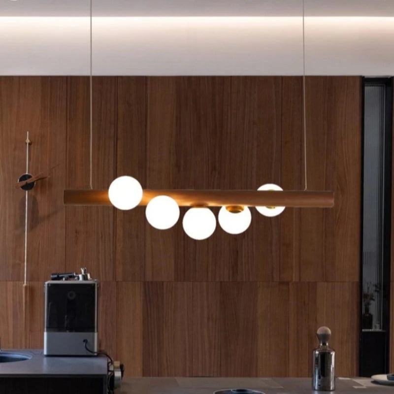 Modern Wooden G9 Chandelier