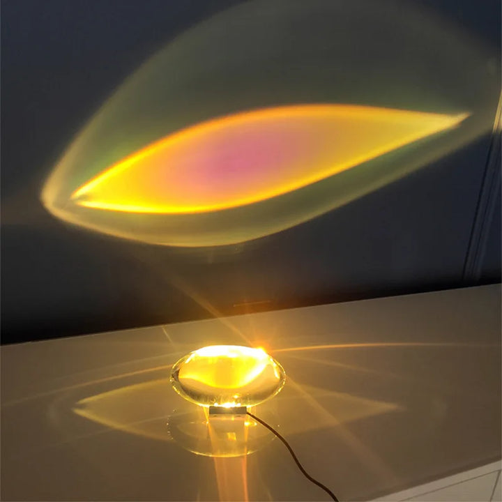 Italian Designer Crystal Table Lamp