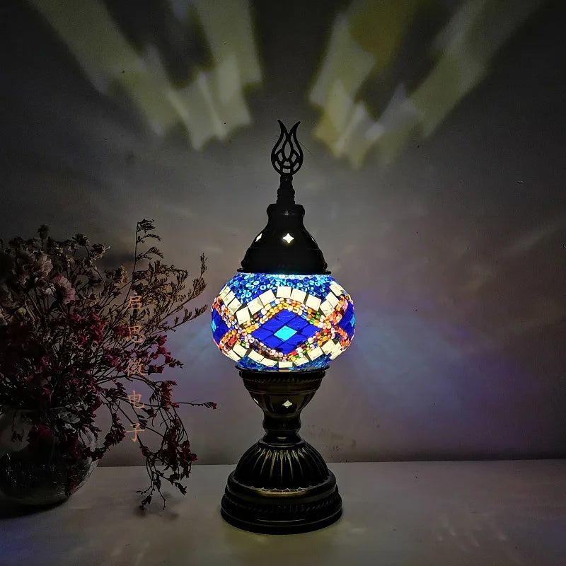 Mosaic Glass Table Lamp