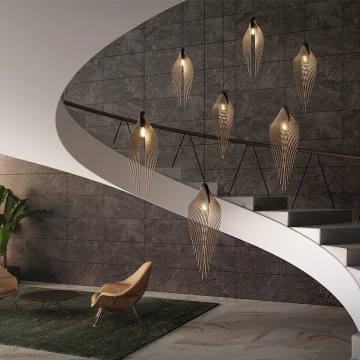 Retro Bird’s Wing LED Chandelier