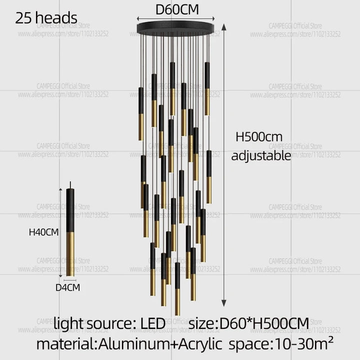 Modern Minimalist Long Pendant