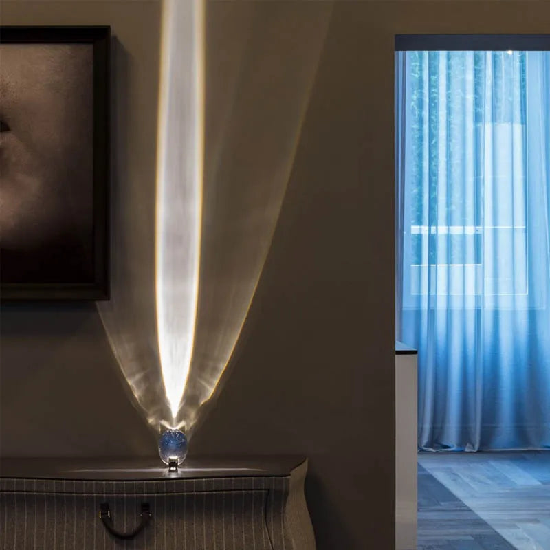 Italian Designer Crystal Table Lamp