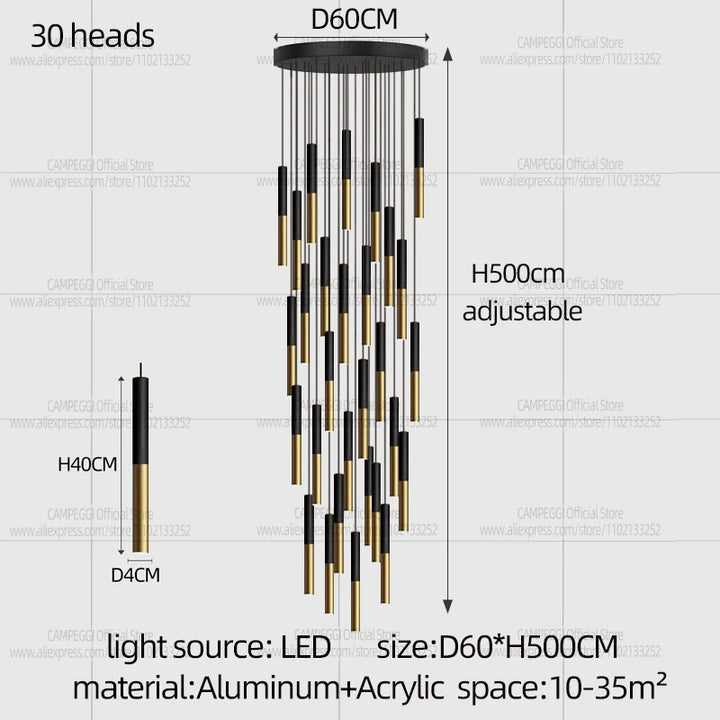 Modern Minimalist Long Pendant