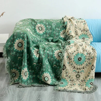 Japanese Cotton Throw Blanket