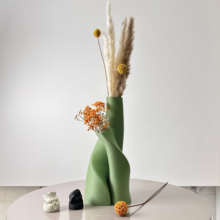 2-Piece Modern Double Vase Set