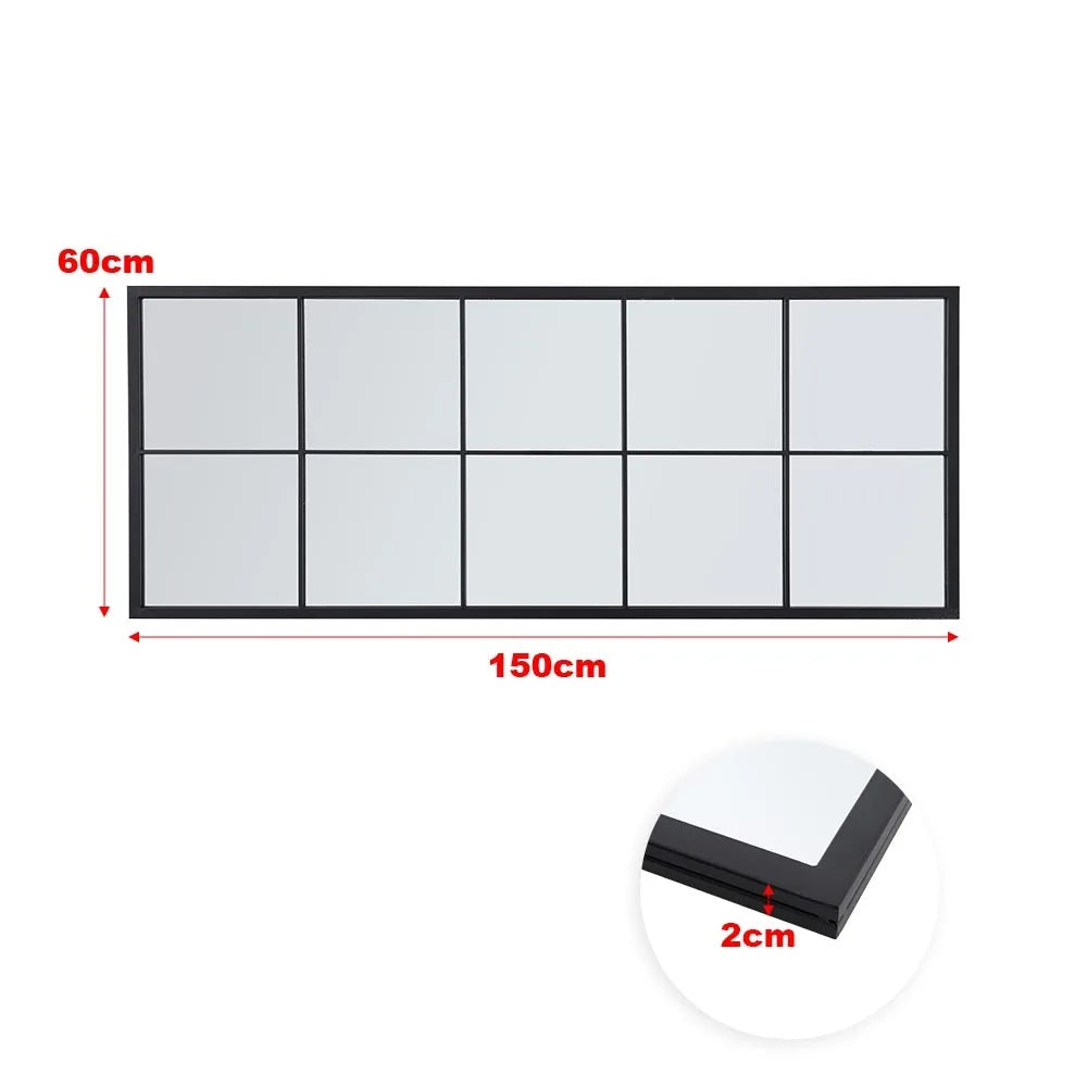 Black Full Length Leaner Mirror