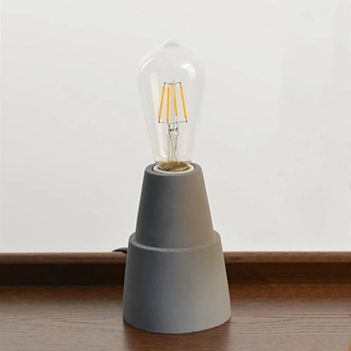High-End Gray Glass Desk Lamp