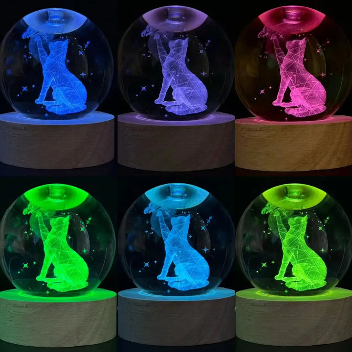 Cat Crystal Ball Light