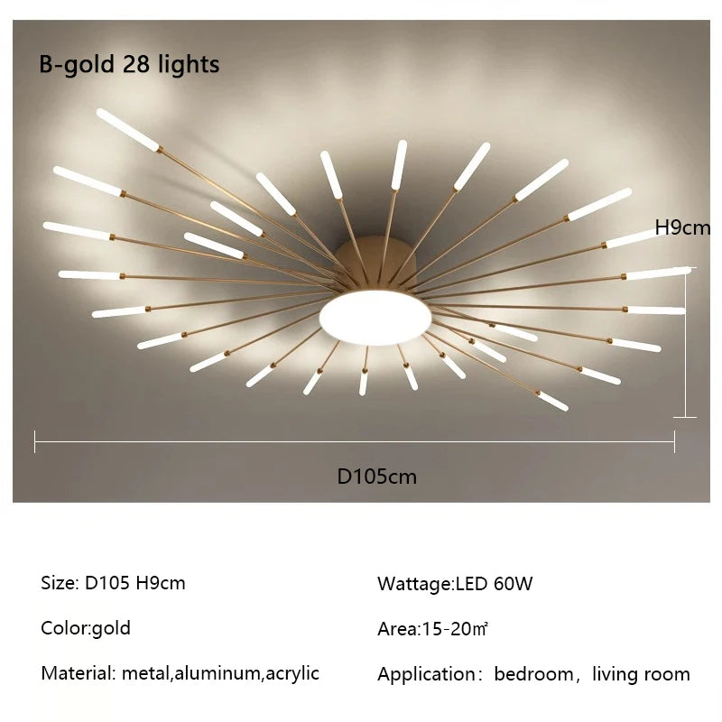 Modern Fireworks LED Light