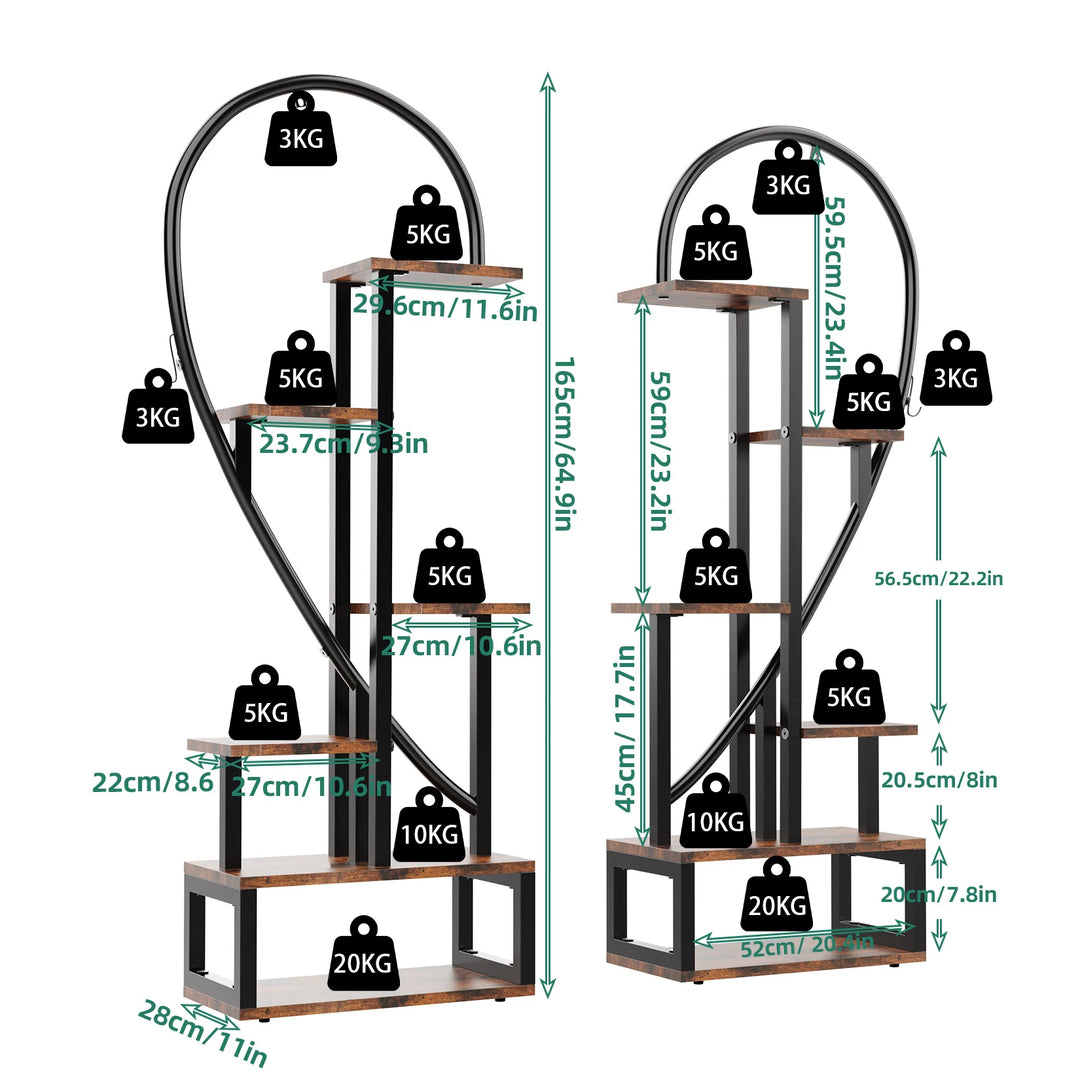 Heart Shape Plant Stand