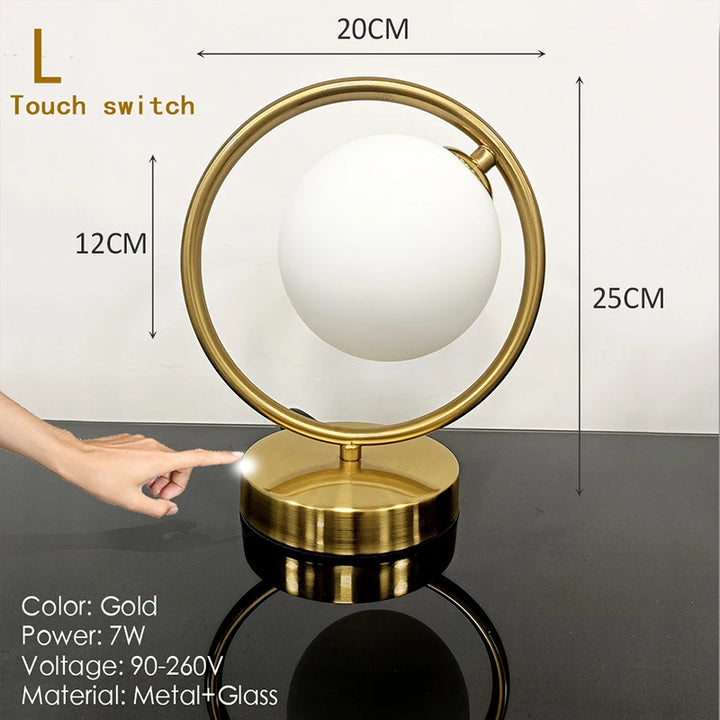 Nordic Glass Ball Desk Lamp