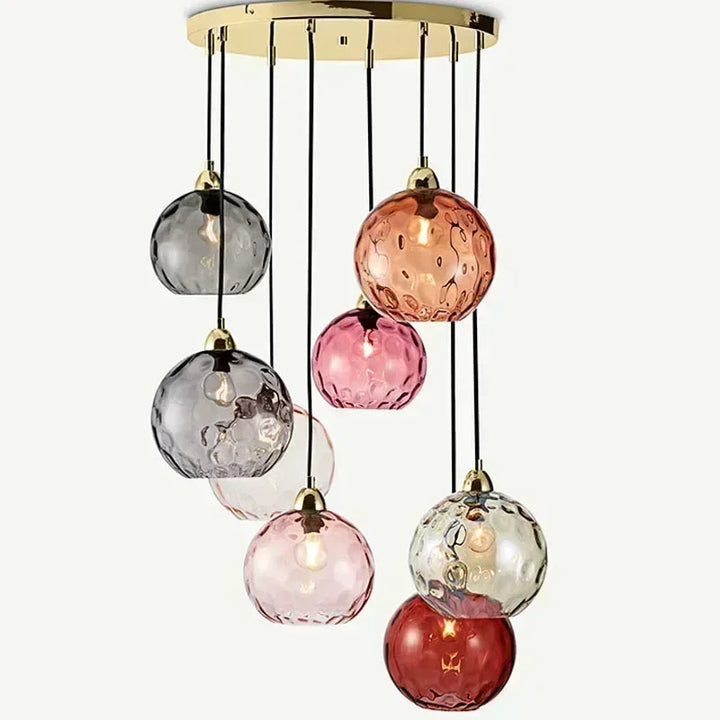 Modern LED Glass Ball Chandelier