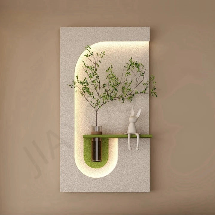 Green Plant LED Wall Lamp