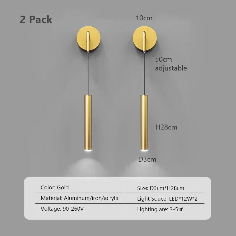 Modern Aluminum LED Wall Sconce