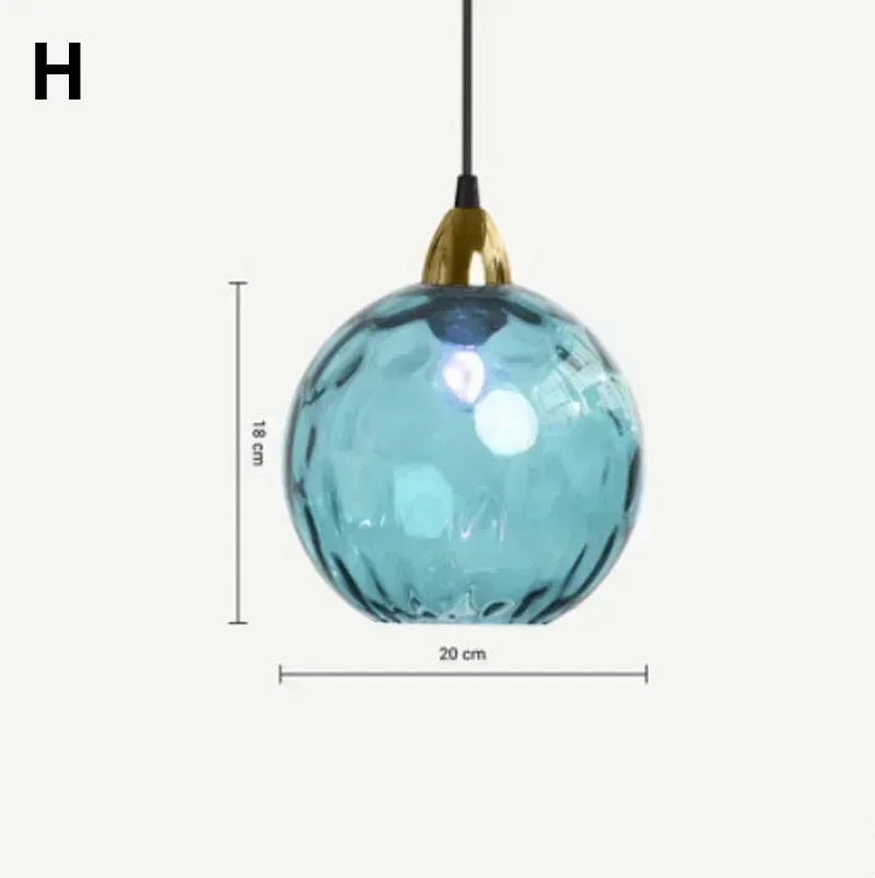 Modern LED Glass Ball Chandelier