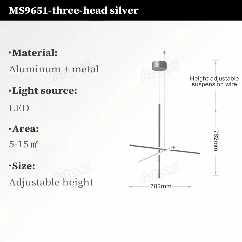 Italian Tube Chandelier