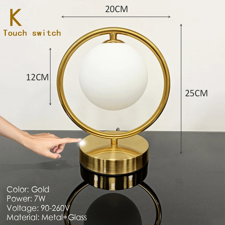 Nordic Glass Ball Desk Lamp