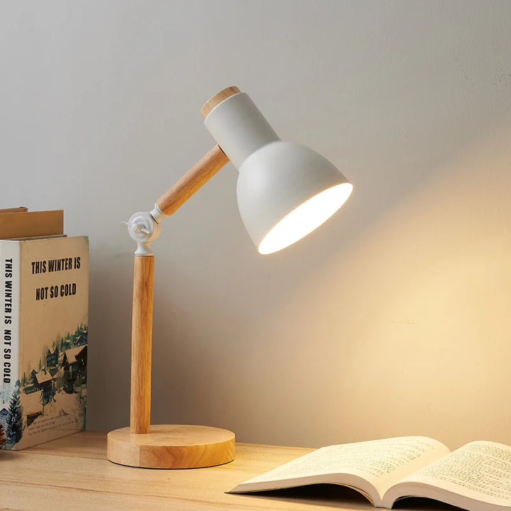 Nordic Wooden Table Lamp