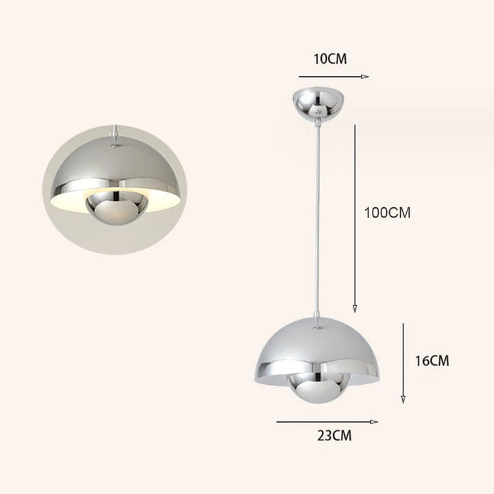 Modern Semicircular Pendant Light