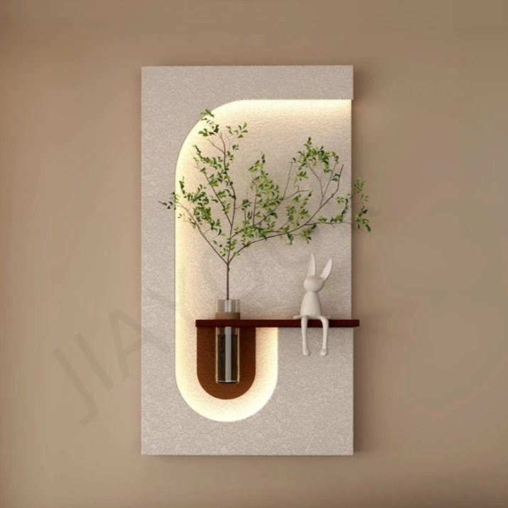Green Plant LED Wall Lamp