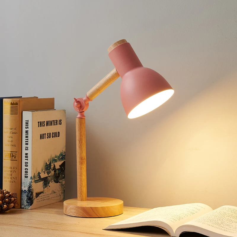 Nordic Wooden Table Lamp
