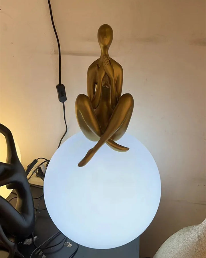 Art Deco Humanoid Table Lamp