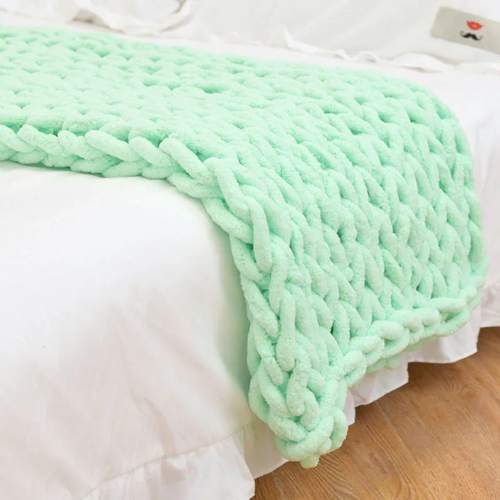 Chunky Knit Chenille Blanket
