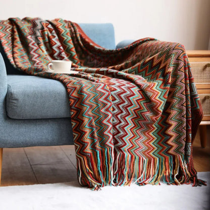 Bohemian Knit Blanket