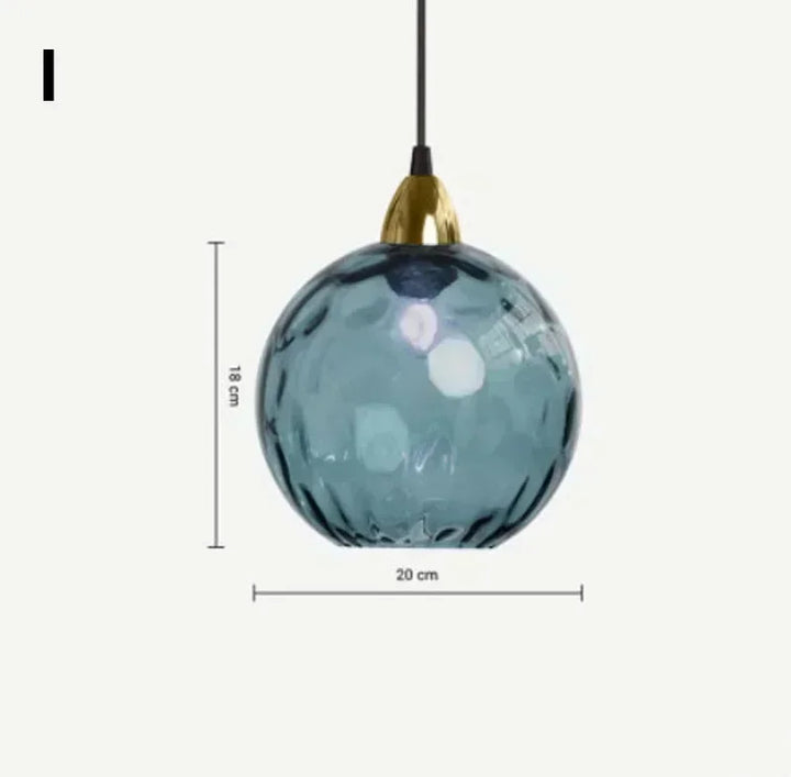 Modern LED Glass Ball Chandelier