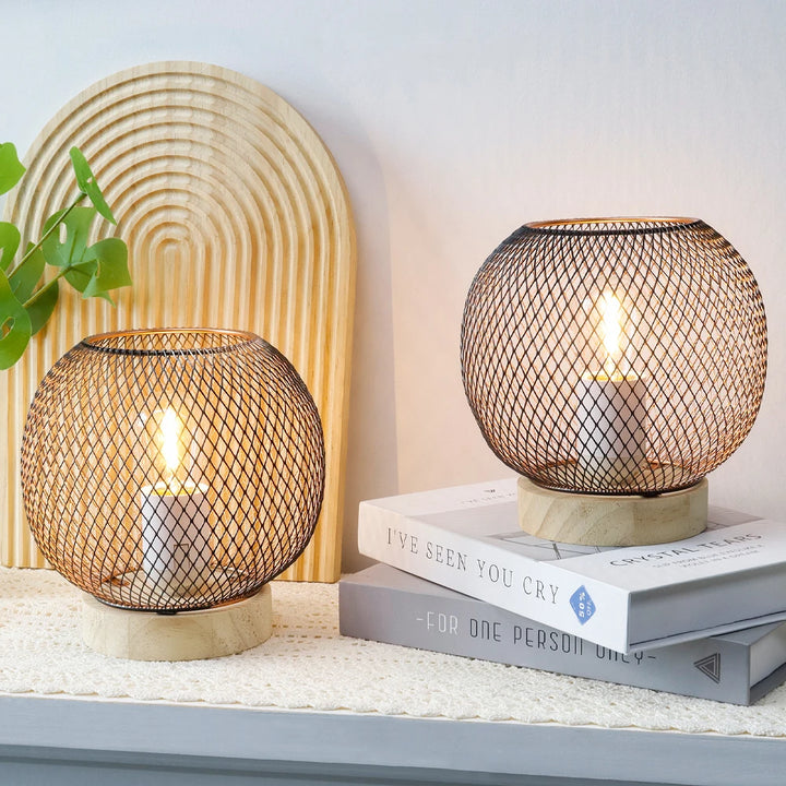 Metal Mesh Lamp Set