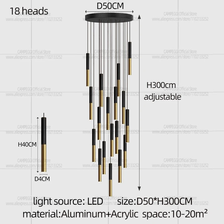 Modern Minimalist Long Pendant