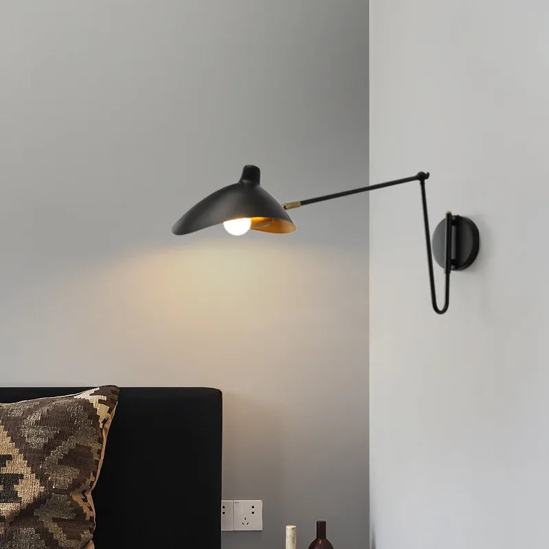 Industrial Swing Arm Wall Lamp