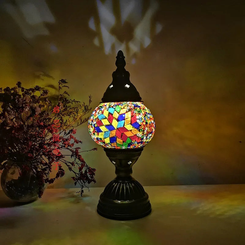 Mosaic Glass Table Lamp