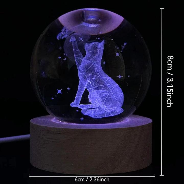 Cat Crystal Ball Light