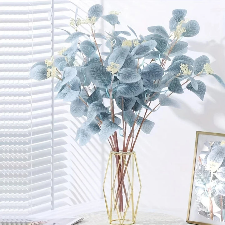 Blue Faux Eucalyptus Stem Set