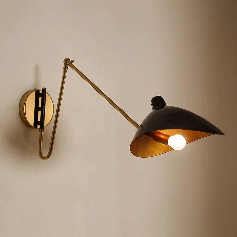 Industrial Swing Arm Wall Lamp