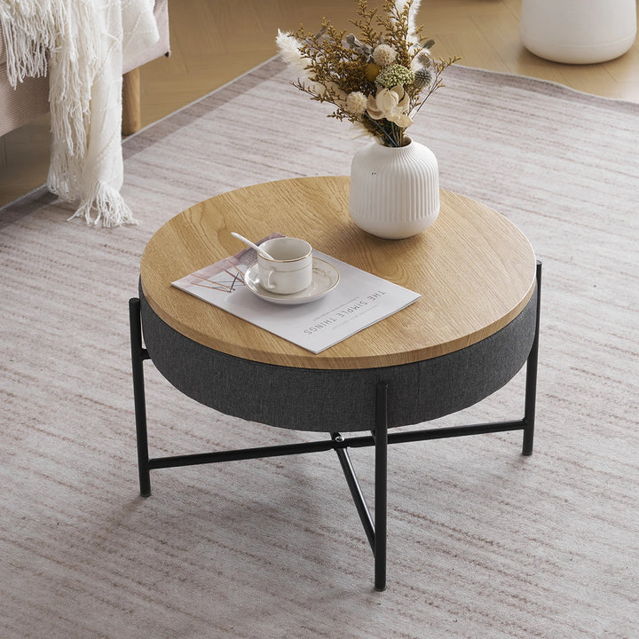Round Storage Coffee Table