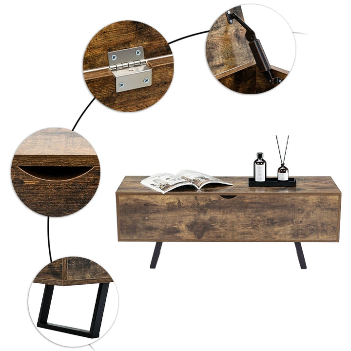 Industrial Flip-Top Storage Bench