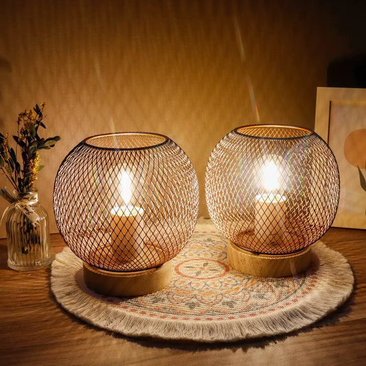 Metal Mesh Lamp Set