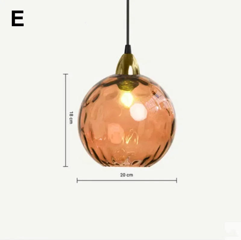 Modern LED Glass Ball Chandelier
