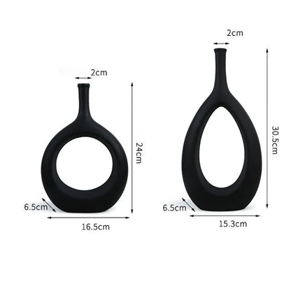 Ceramic Hollow Nordic Table Vase