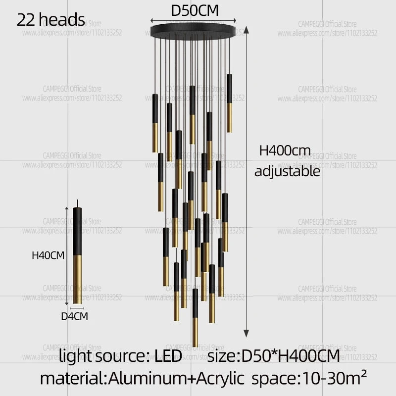 Modern Minimalist Long Pendant