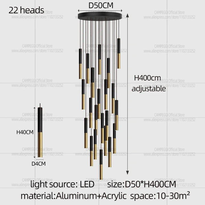 Modern Minimalist Long Pendant