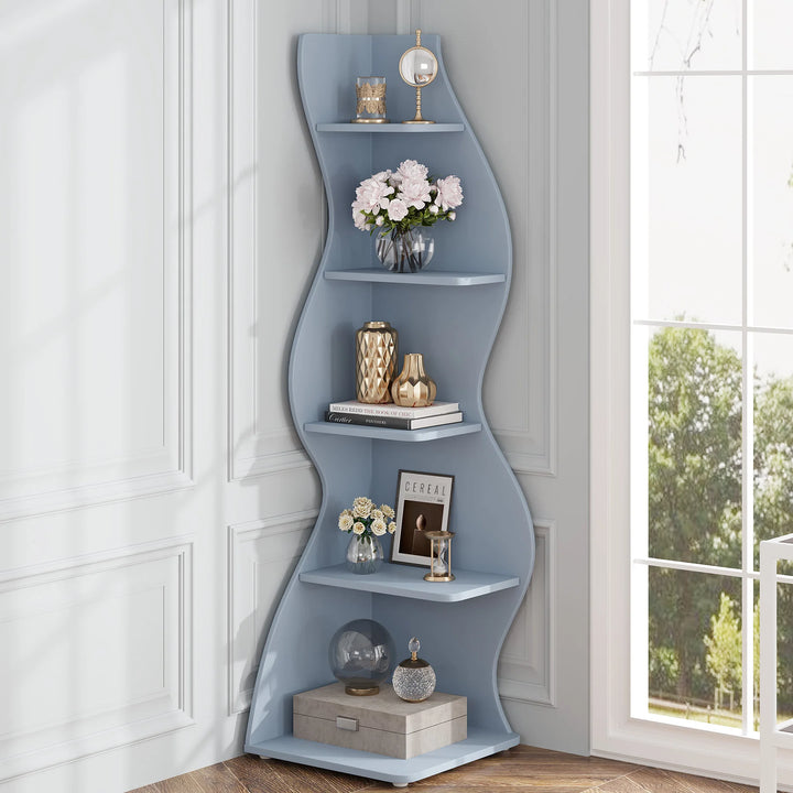 Modern 5-Tier Corner Shelf