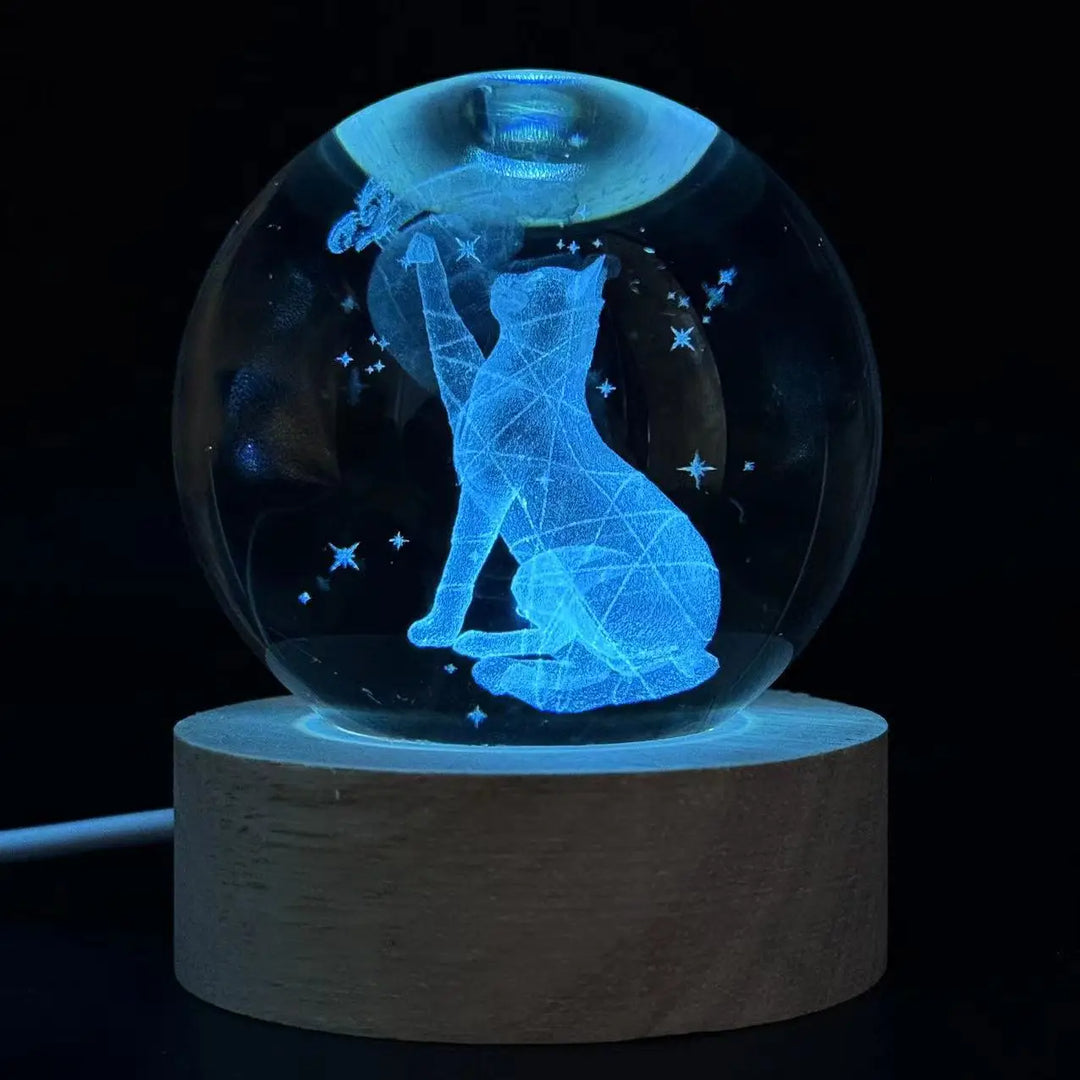 Cat Crystal Ball Light