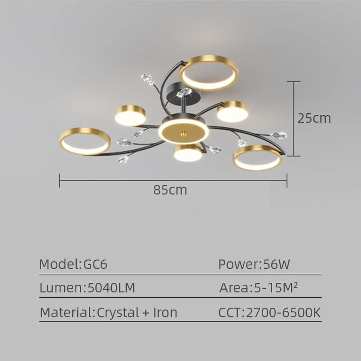 Expressive LED Ceiling Chandelier