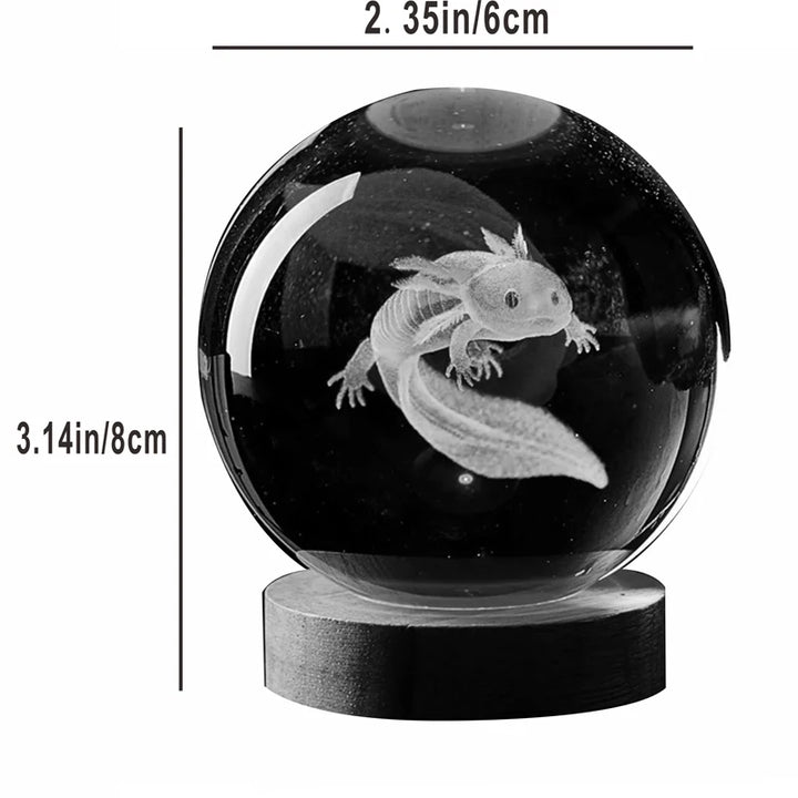 Axolotl Crystal Ball Light